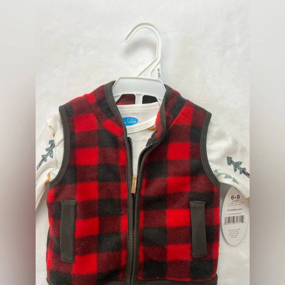 Bon Bebe Plaid Matching Set